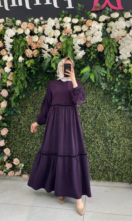 فستان طبقات حز اسود