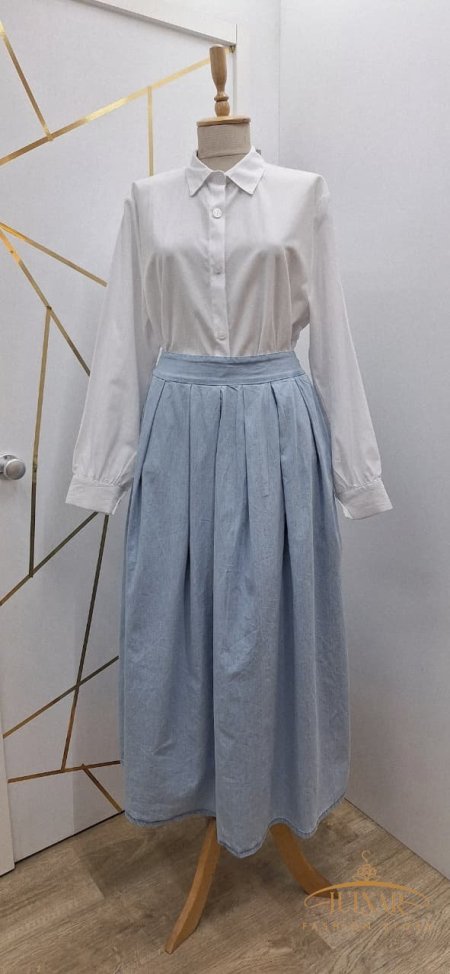 تنورة جينز كسرات