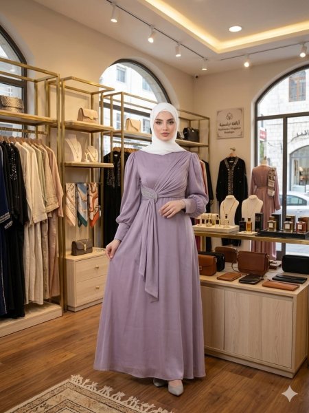 فستان اورجنزا خصر رده كرستال