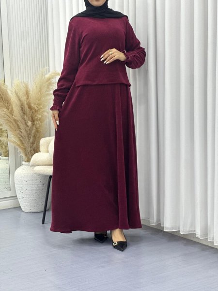 فستان مع بلوز سحبة