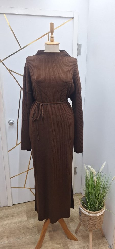 فستان بيسك صوف