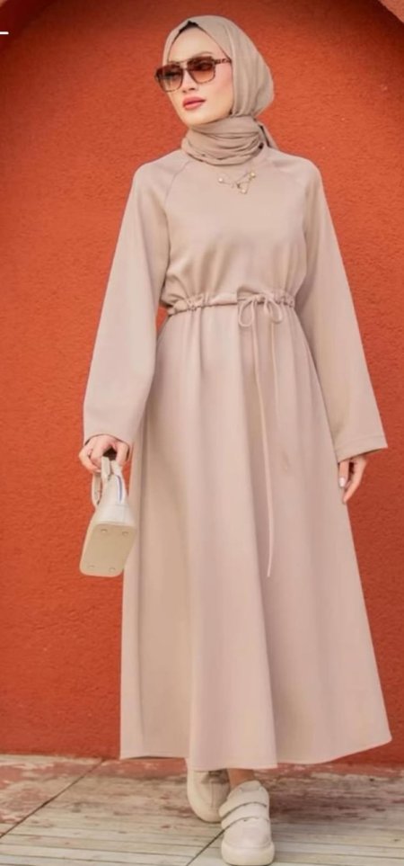 فستان سكوبا ربط خصر