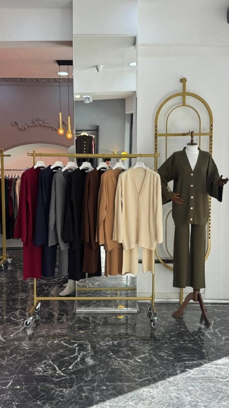 طقم تريكو عجرزاي ازرار