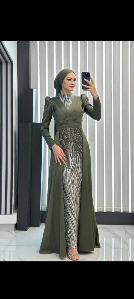 فستان سمكة ترتر ردة ستان